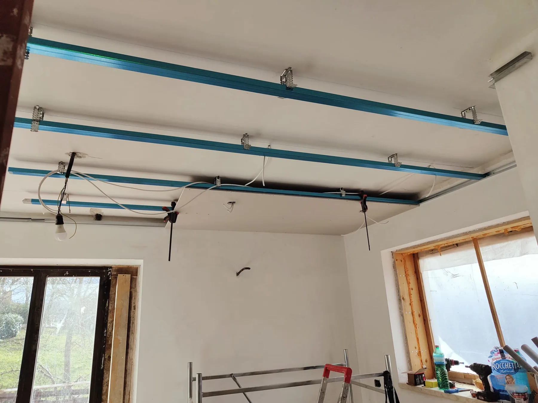 Struttura metallica per controsoffitto in cartongesso